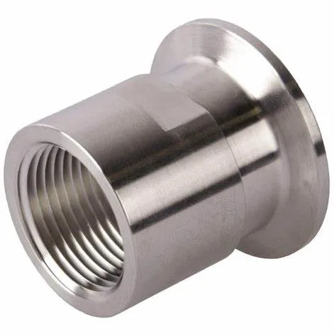 Home Brew TC Stainless Steel Sanitary 2 Inch Female Threaded Homebrewing Pipe Fitting X Tri Clamp Clover 2 Inch (50.5mm Ferrule)
