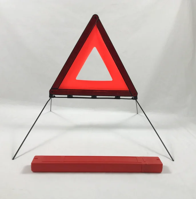 ECE R27 Certified safety reflector warning triangle, flashing emergency triangle