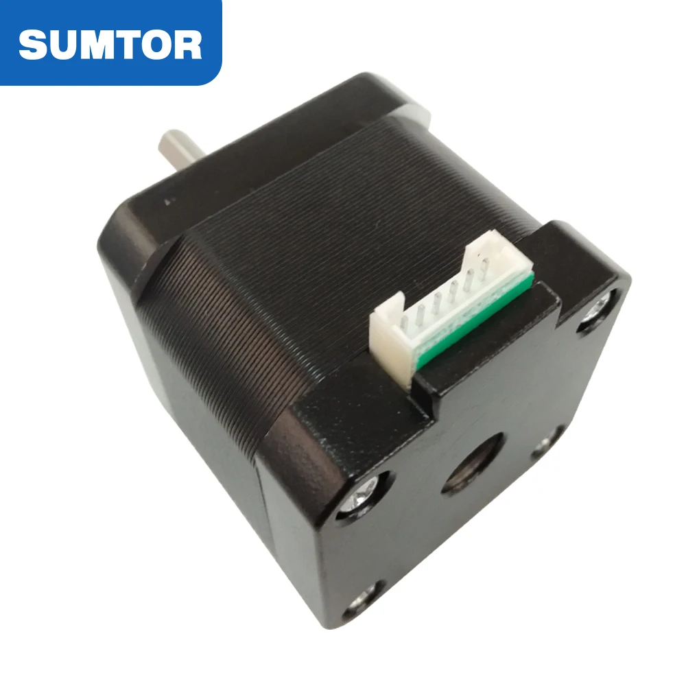 42HS4013A4CEL06 40mm 1.3A 12v hybrid nema 17 2phase stepper motor plug 600mm wire black spray-paint