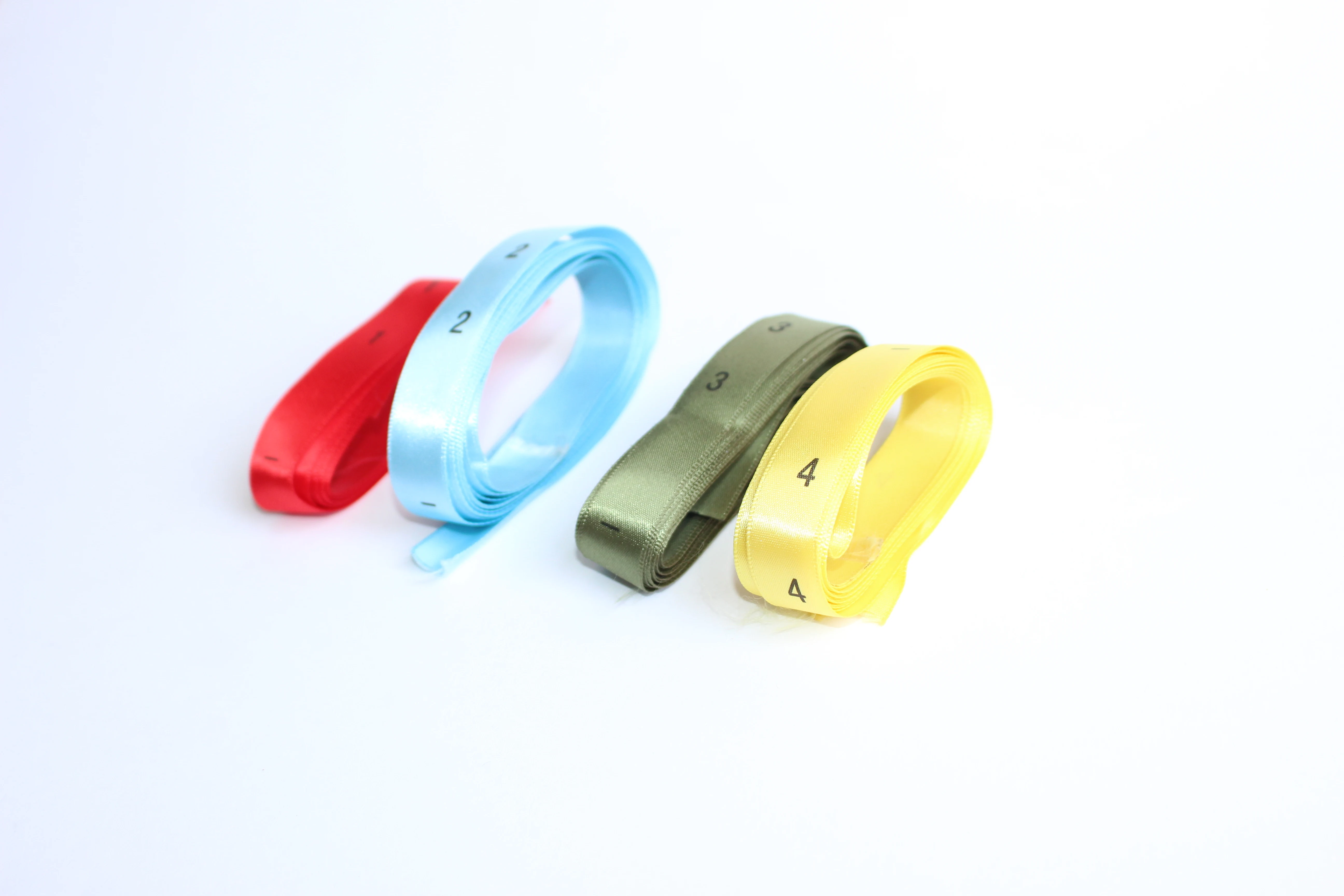 
Print organic size label cotton woven damask satin label size for garment 