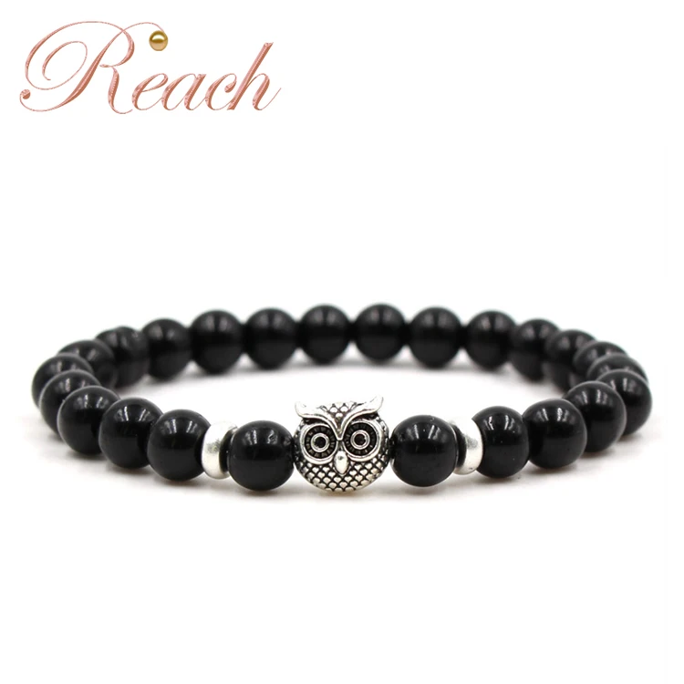 R.GEM. Customized Skull knight Lion Head Beaded Bracelet