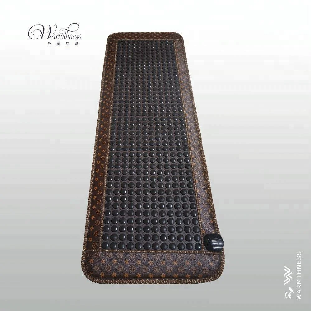 Electric heated healthcare thermal jade tourmaline massage mattress pad