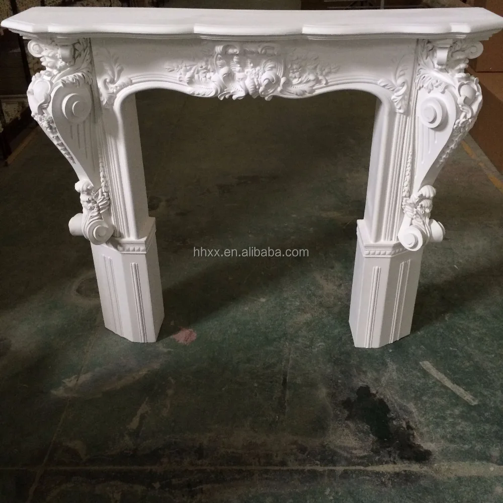 Wholesale High Quality Customized Fireproof PU Fireplace Mantel