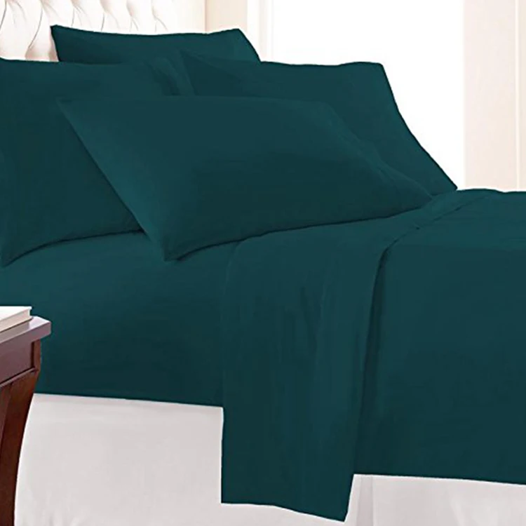 1800 TC Soft Feeling Like Egypt Cotton Microfiber Bed Linen Solid Color