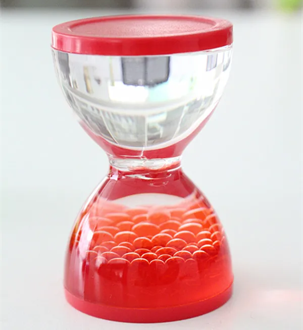 Cute Toys Liquid Motion Desktop Timer Floating Acryl Liquid Gel Oil Drop Sand Timer Hourglass Dental Sand Timer
