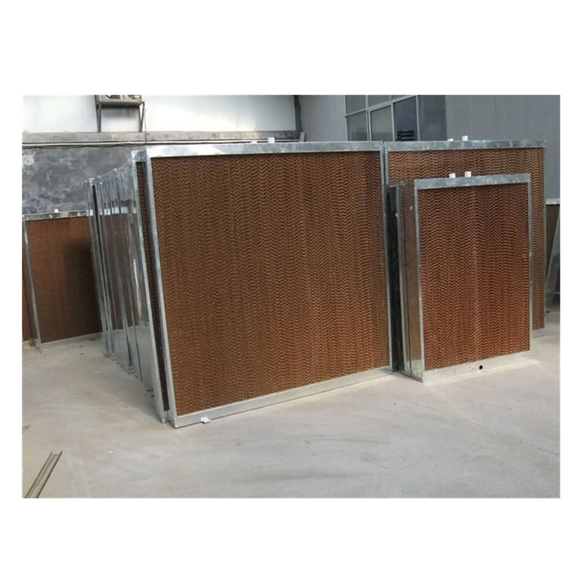 Industrial Plastic Greenhouse Bright Color Evaporative Cooling Pad