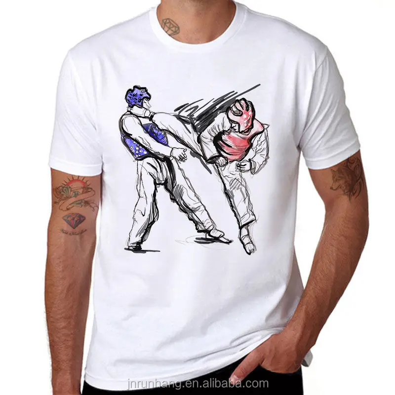 100% ringspun cotton custom printed logo tshirt with label