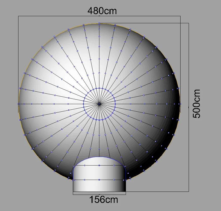 Factory hot sale inflatable air dome roof top tent with LED light tent for event party