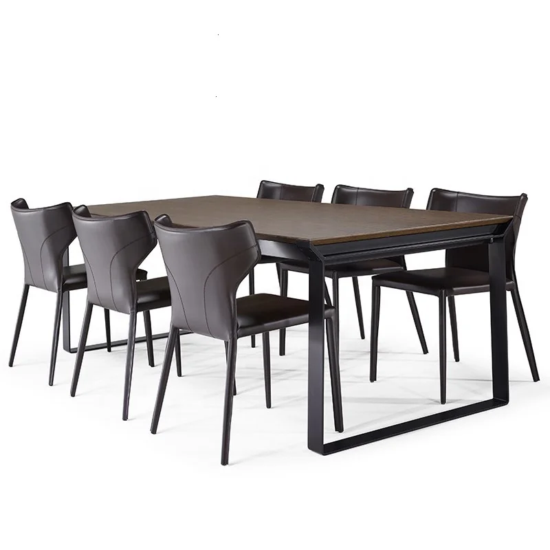 Modern Designer Simple Saddle Synthetic Leather Dining Chair for Home Furniture