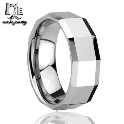 
rings for men facets tungsten ring exotic wedding bands 