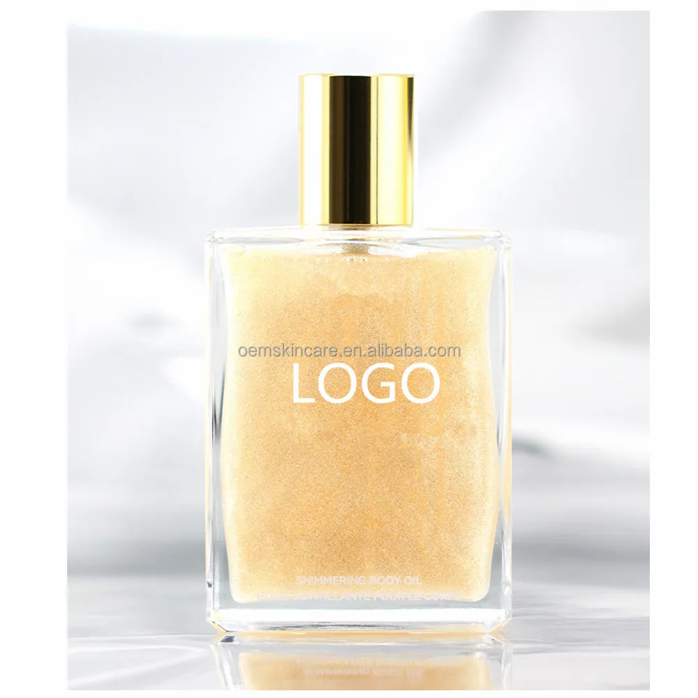 Wholesale OEM Argan 24k Gold Shimmering and Shine Body Oil