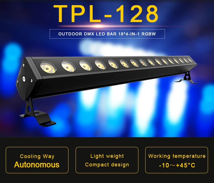 
wholesale 1 meter outdoor wall washer lighting DMX512 16x5W RGBW led wash light bar 