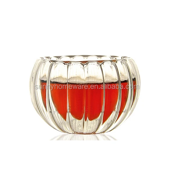 
Double wall hot sale small mini glass tea cup 