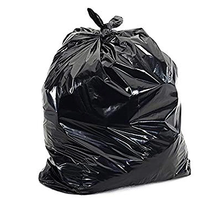 China manufacturing construction biodegradable big hdpe ldpe plastic garbage bag black with eco black plastic trash bag garbage