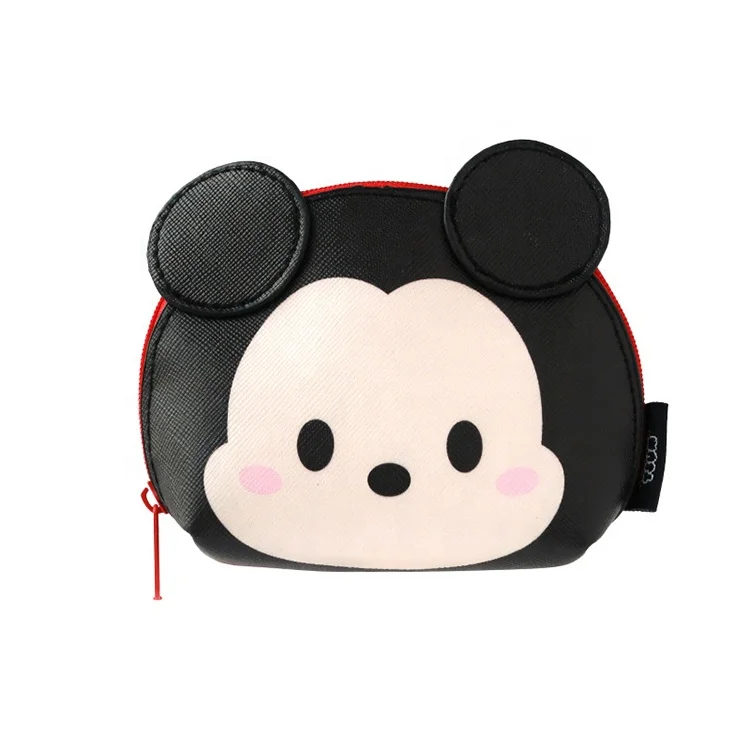 Genuine Disney tsum tsum Mickey 90th Anniversary Women Portable Waterproof PU Coin Purse
