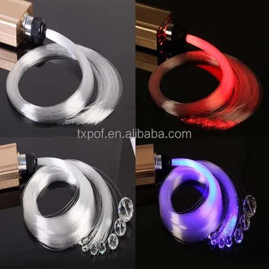 Заводской рулон PMMA 3 мм RGB теплого белого света пластиковый необработанный волоконно-оптический