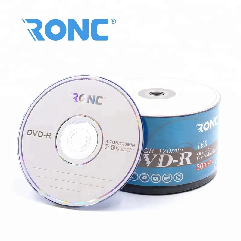 4.7GB 16x  120min white inkjet printable dvd-r - 50 Disc packing