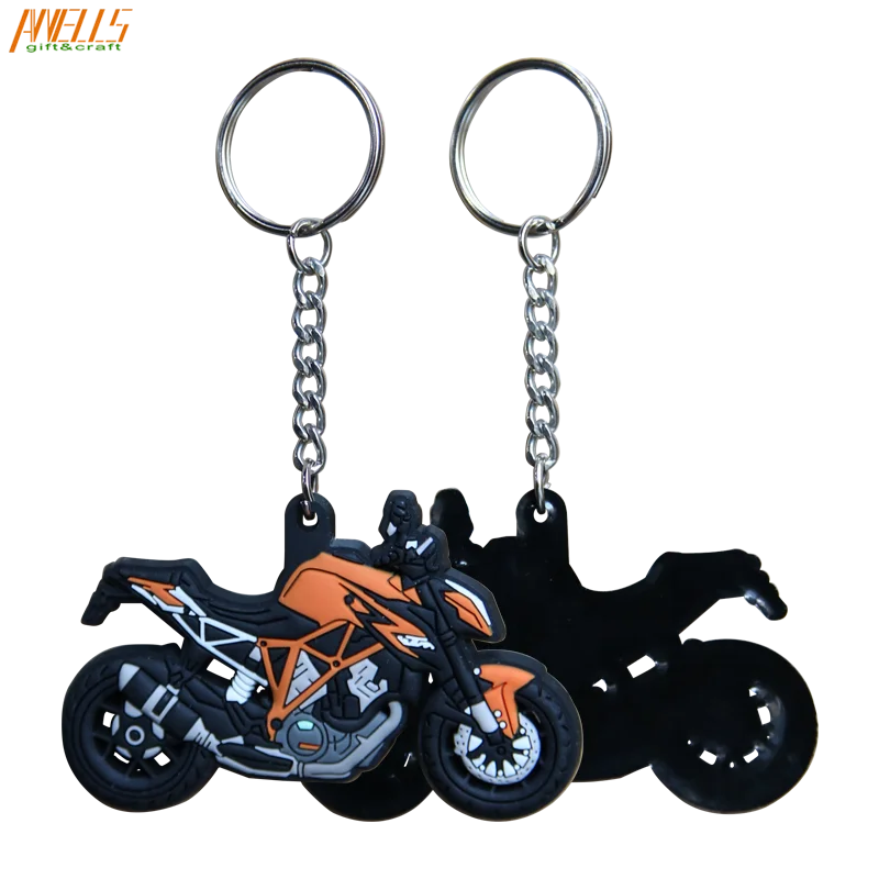 Environmental Friendly Promotional gifts Custom made 3D PVC Key Chain Hand Made
