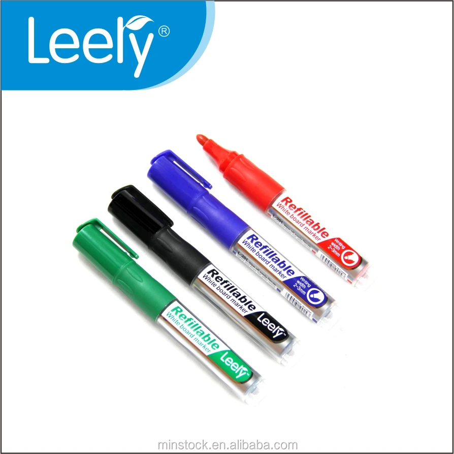 0014C non toxic refillable whiteboard markers pen with ink cartrige