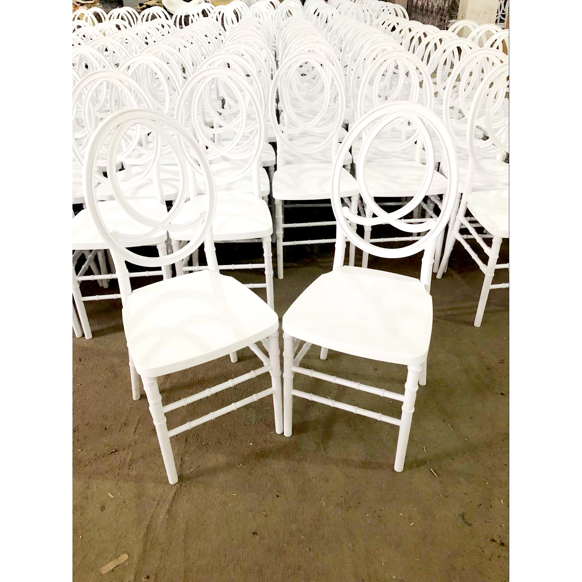 
wholesale Black Plastic resin round back phoenix event wedding chairs  (62026224155)