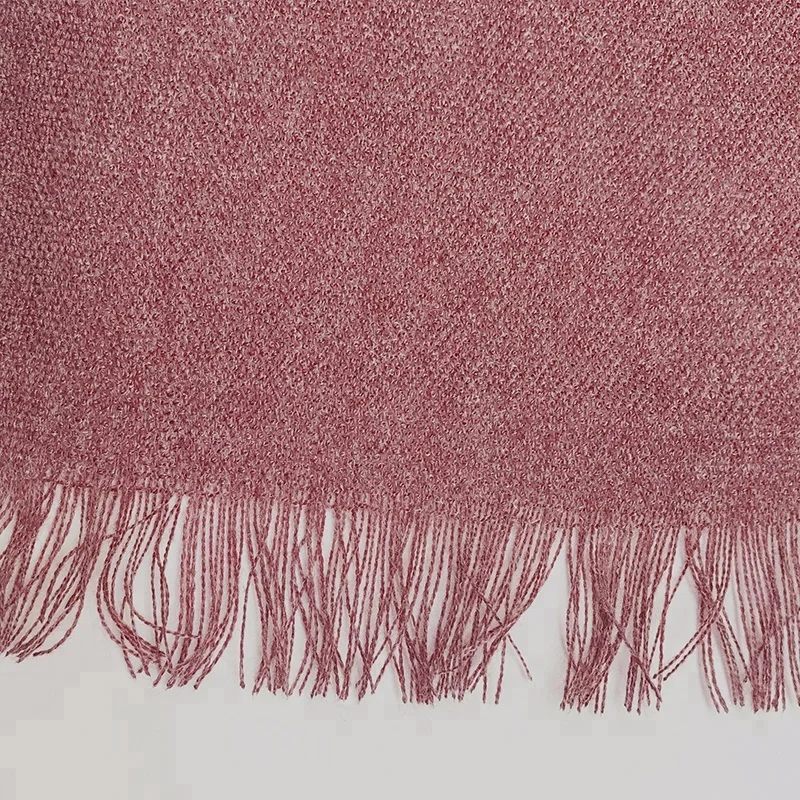 Wholesale Spring Autumn Winter High Quality Fashion Literature And Art Women Plain 100% Cotton Voile Tassel Shawl Scarf
