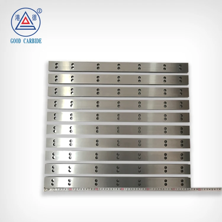 customized preform tungsten carbide cutting knives: tobacco knives / razor / slotted blades