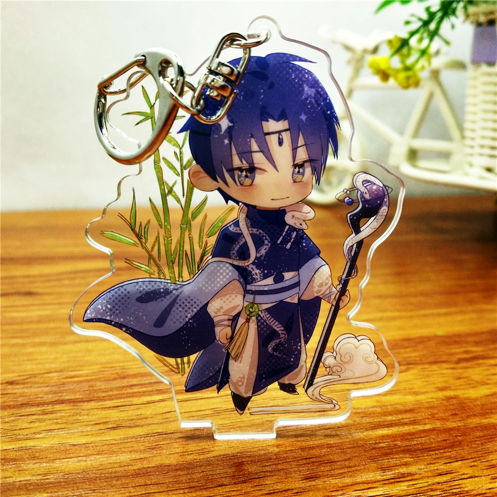 Бесплатный образец двухсторонняя печать CMYK ЧПУ резка пользовательские аниме акриловый брелок производители стенд персонализированный брелок для ключей