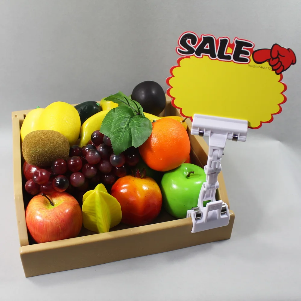 2022 Пластиковая полка цена карта дисплей этикетка поп-клипса держатель для супермаркета