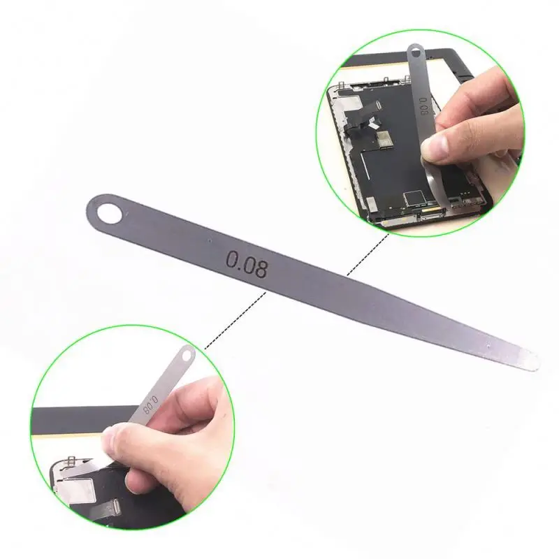 0.08mm  Blade Master Feeler Gauge Measurement Tool For iphone X 0.08mm sheets slice