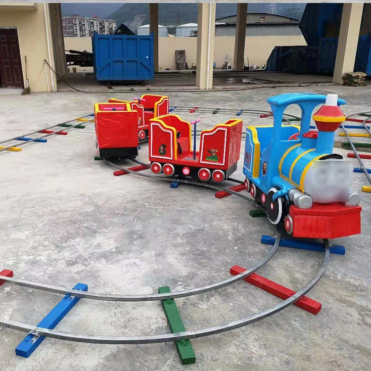 Track train amusement park electric sightseeing train