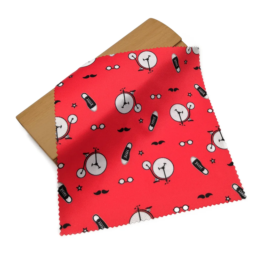 Мягкая ткань из микрофибры для чистки очков с цифровой печатью на заказ