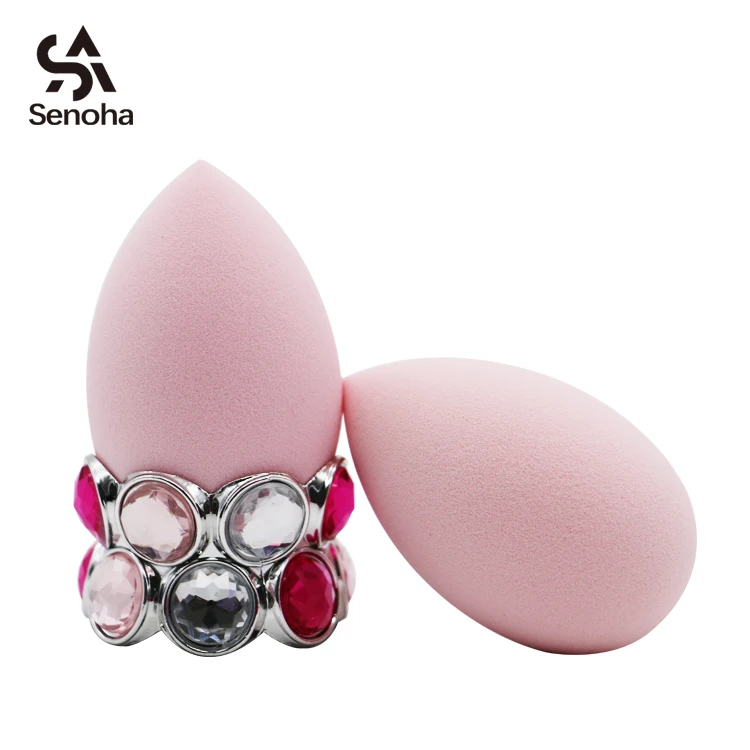 SENOHA teardrop pink facial sponge for women beauty makeup