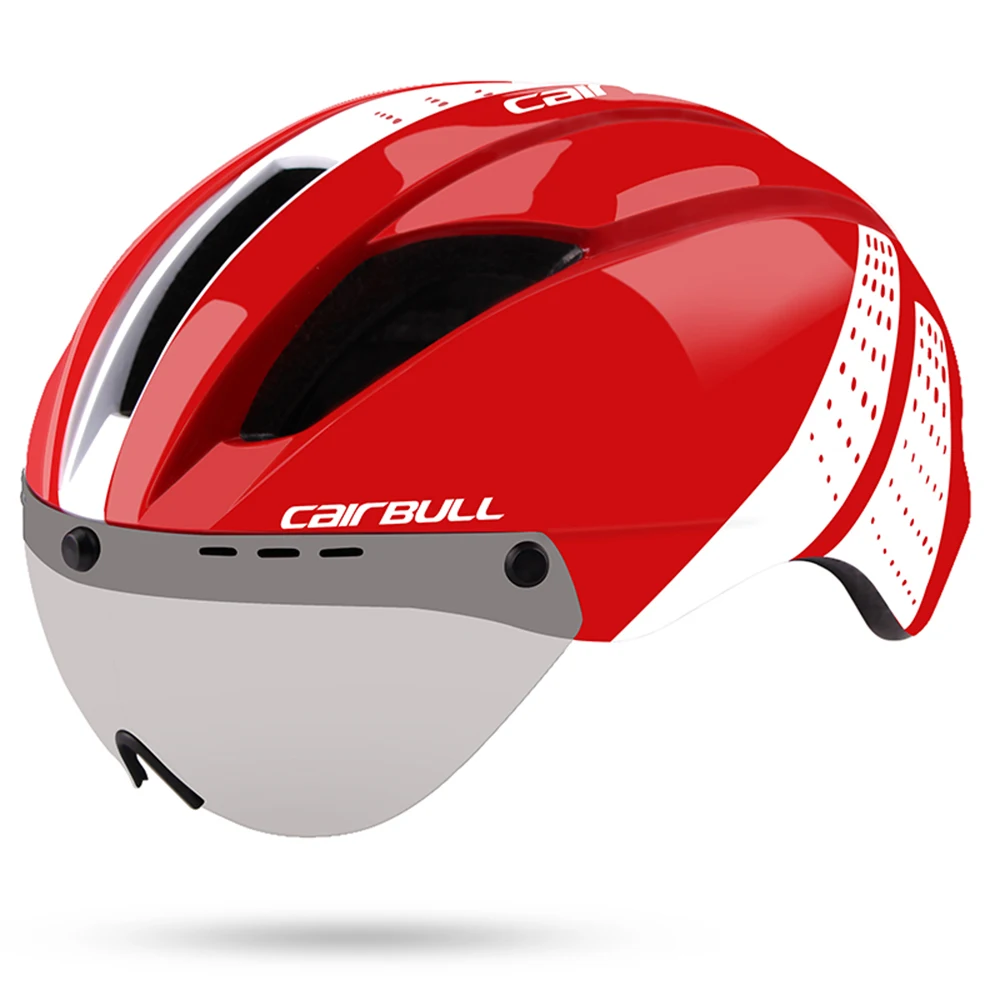 CAIRBULL VANISTAR OEM ODM Adults TT Bike Helmet with Shield Megnetic Lens Road Bicycle Helmet CE EN 1078 CPSC Certified