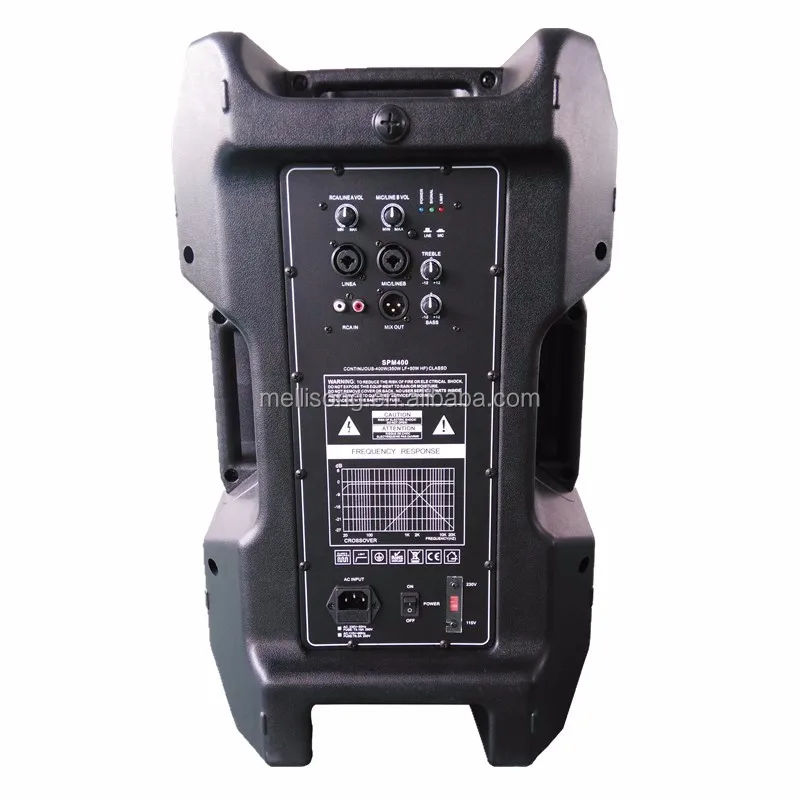 Yamaha New Design Professional Pro Audio Class D 15 inch plastic Active PA Stage Speaker MKT Series with CE ROHS Certification