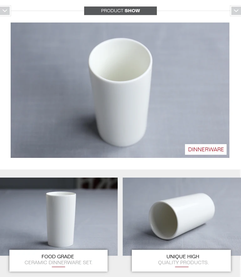 Factory Directly Simple White Ceramic Coffee Mug Cup Coffee Ceramic Tea Cup No Handle from Chaozhou