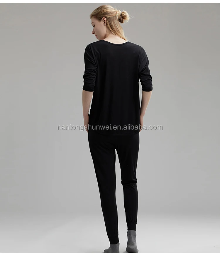 hot sale soft women pajamas high quality leisure modal wear sleep wear sets