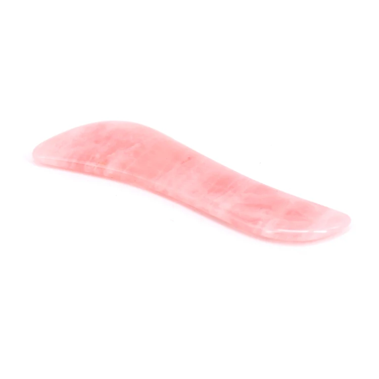 Muscle Scraping Therapy S Shape Gua Sha Tool Rose Quartz Gua Sha Bar Chinese Massage Guasha