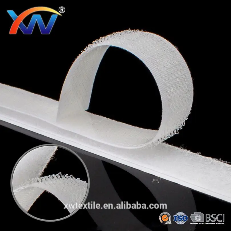 wholesale sticky backed nylon self adhesive hook and loop tape