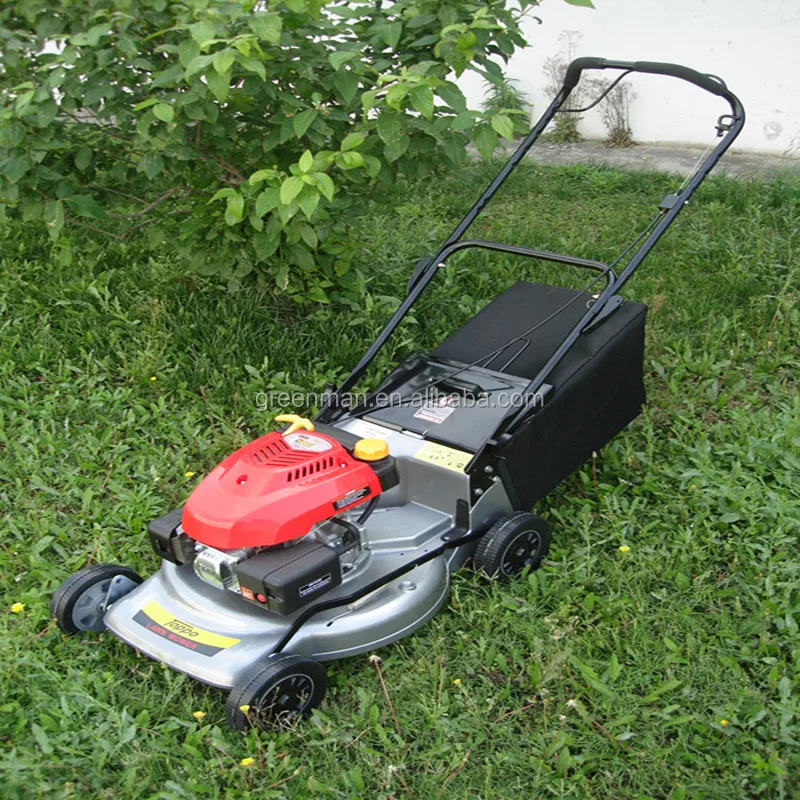20 inch push Aluminium deck flail lawn mower with petrol engine with 4mm thickness