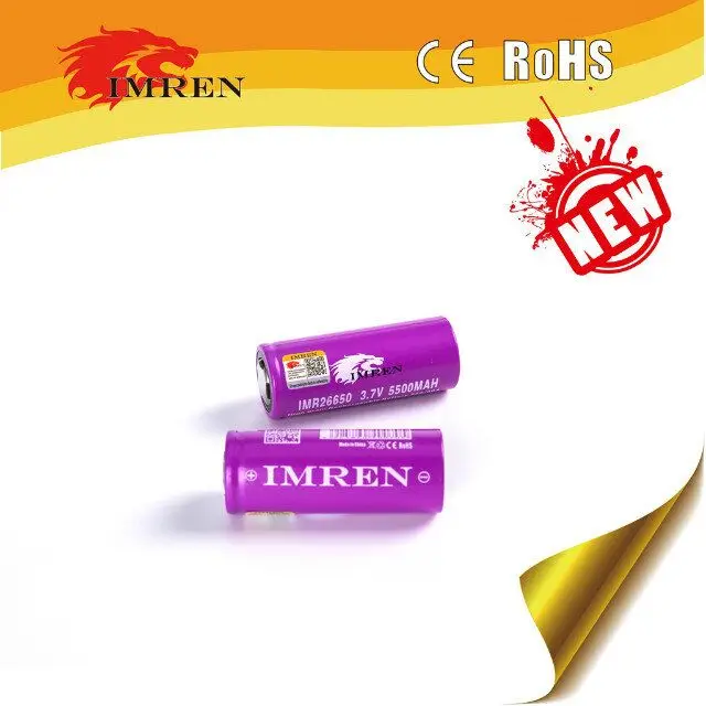 Cylindrical 26650 lipo battery 5500mah deep cycle battery cell 26650