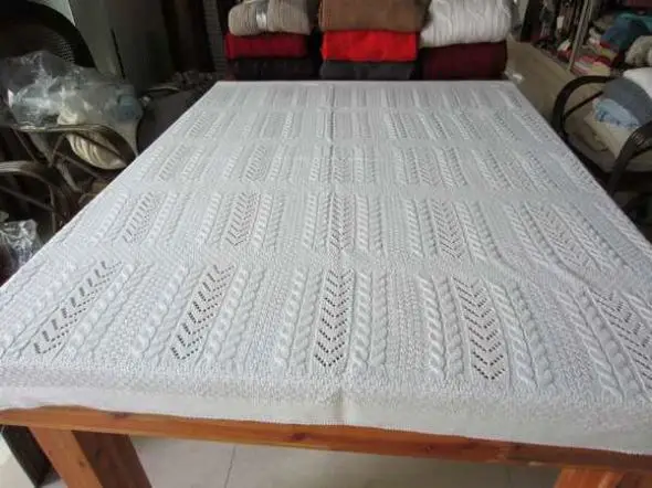 Magic Green 50cf95 100 Cotton 100 Acrylic 100 Wool Mohair Chunky Cable Knitted Faux Fur Sherpa Back Throw Blanket