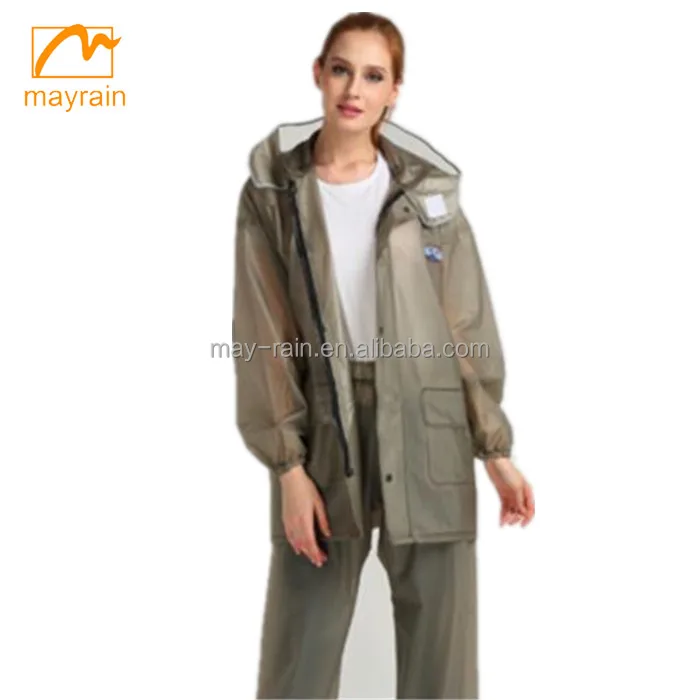 Fashional designed waterproof pvc rainsuit rain suits for men