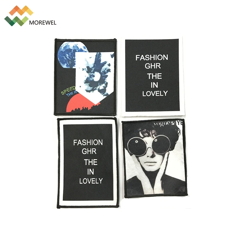 Custom Sublimation Print Patches Iron On Logo Patches For Jackets