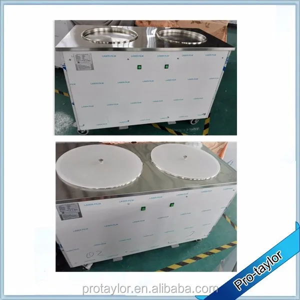 High Quality Double Plate Stainless Steel Yogurt Ice Cream Roll Machine