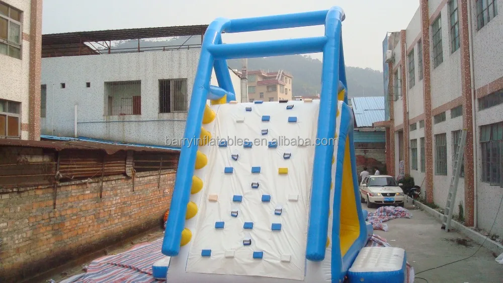 Outdoor lake adult water slides inflatable aqua slide pool large inflatable floating water slide