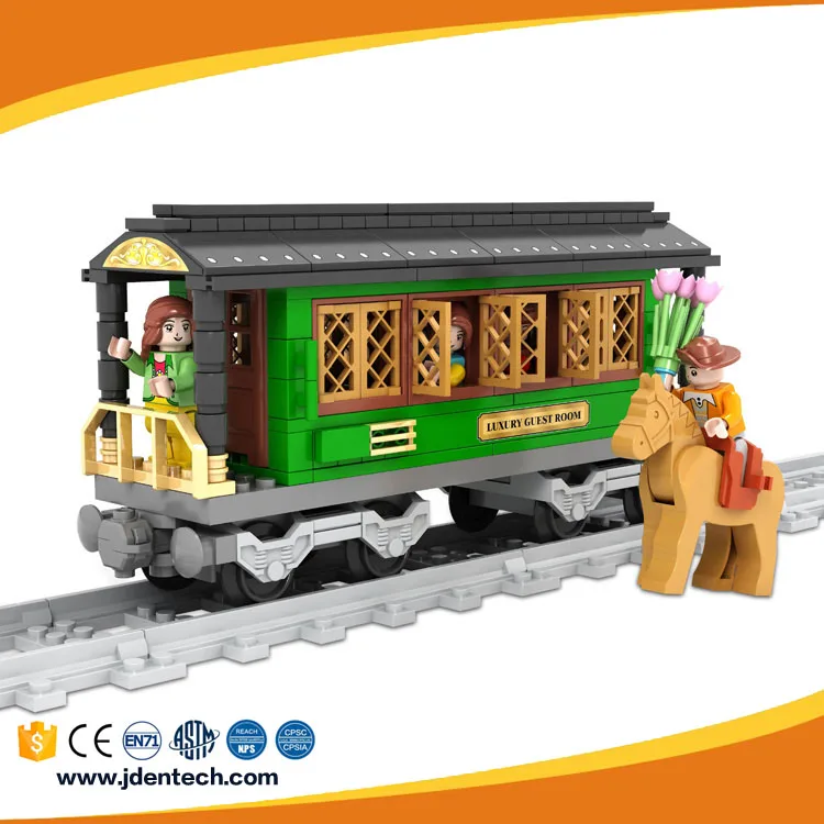 AUSINI 257pcs kids building things christmas train set toy block for 6 years old