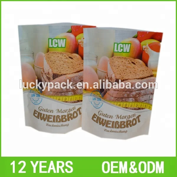 Глянцевые готовые стоячие пластиковые ламинированные пакеты с застежкой-молнией из майлара для еды