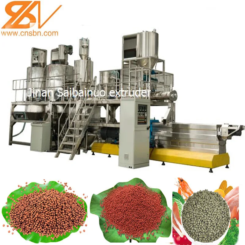100kg/h-6ton/h Automatic pet food processing machine making extruder manufacturing equipment plant production line
