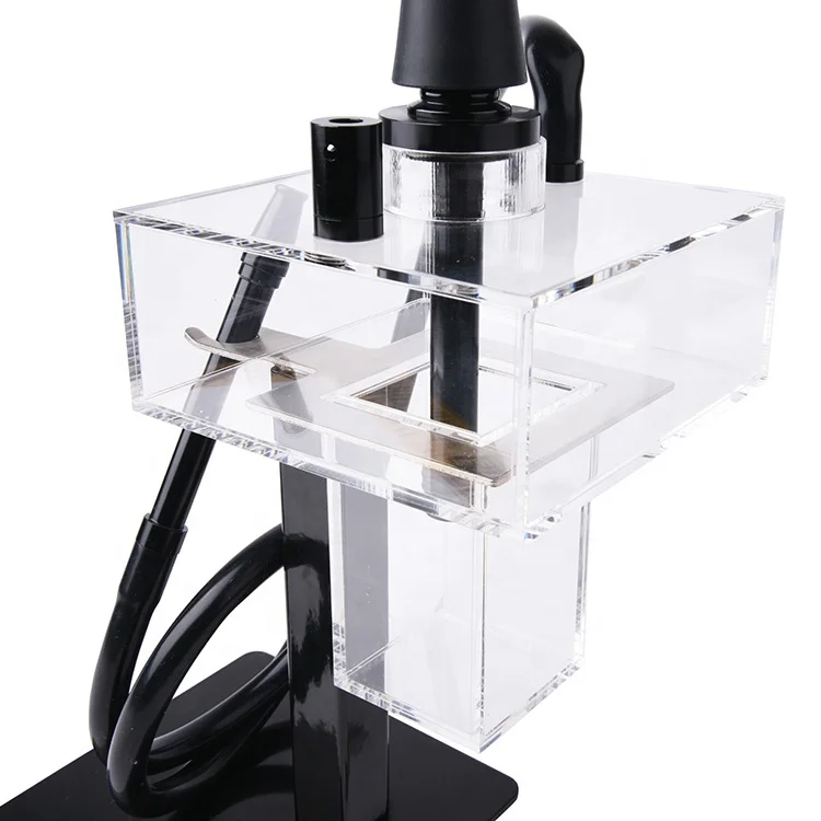 New modern acrylic hookah shisha unique style metal stand shisha