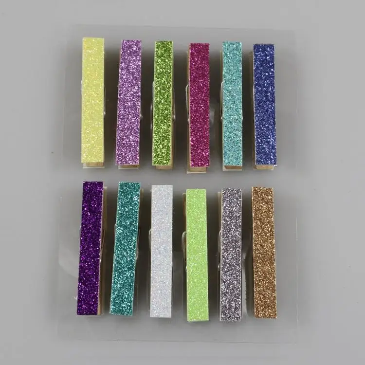 Custom printed wooden small  pegs clothes pin